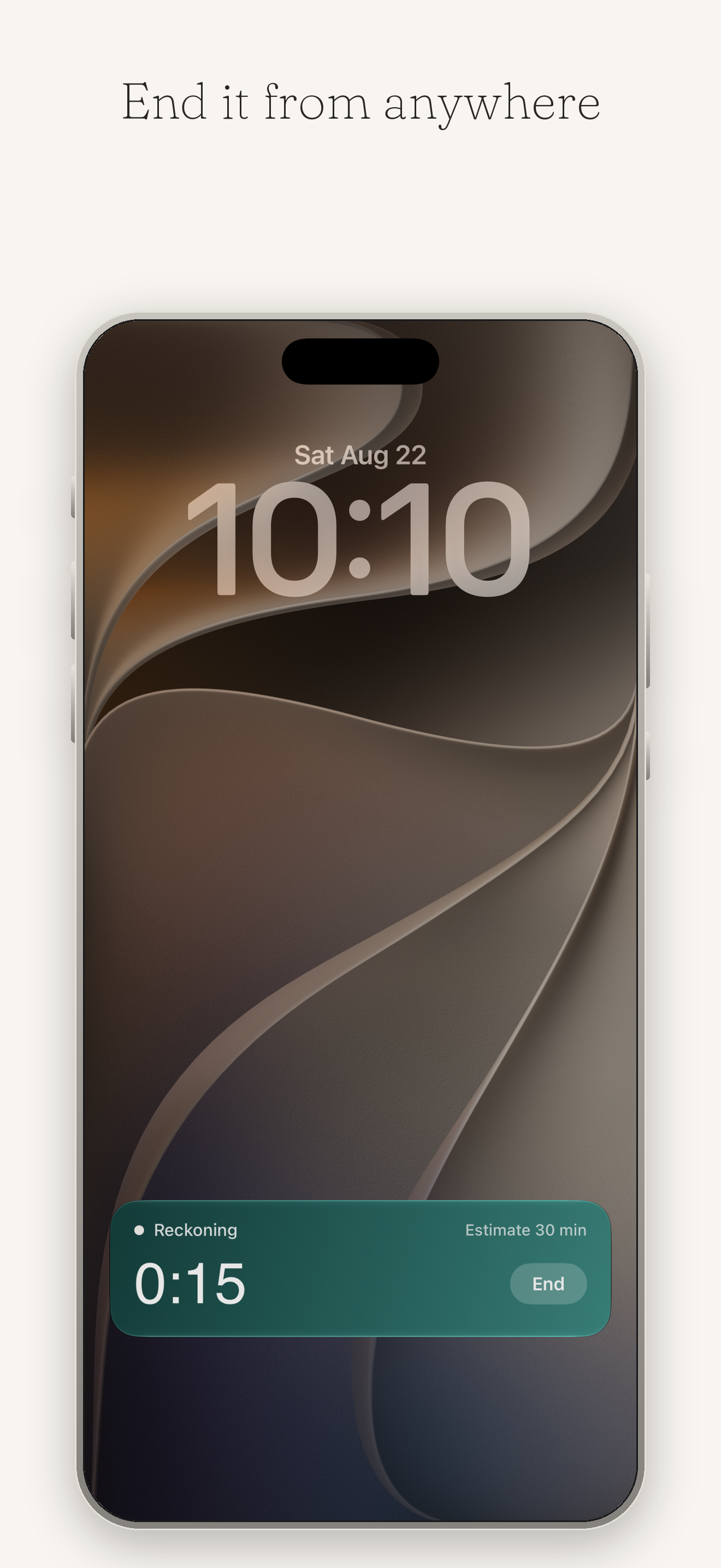 A Live Activity on the lock screen